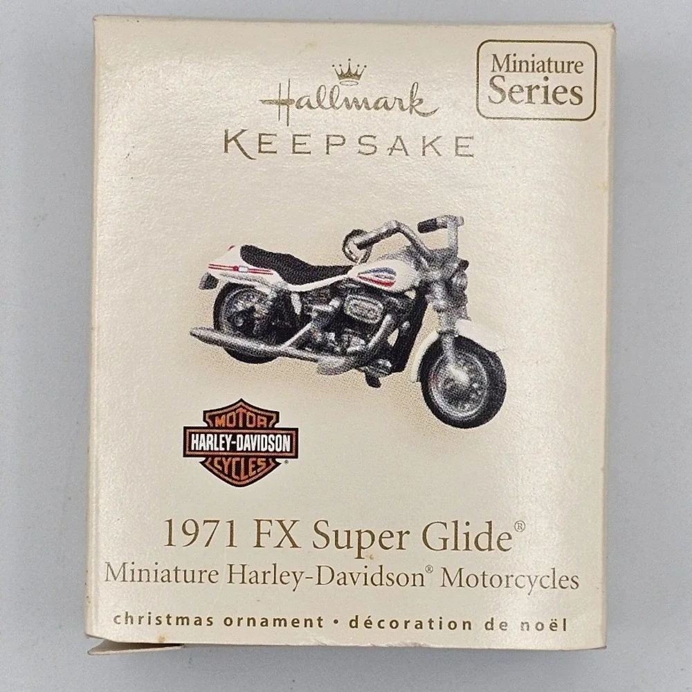 Hallmark Keepsake Miniature Harley Davidson Motorcycle 7 Ornaments V-Rod WLA